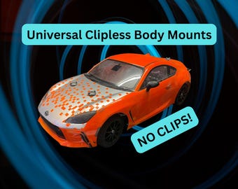 Universal/TT-02 Clipless Body Mounts Kit - Fits Tamiya, Axial, Vanquish, and More!