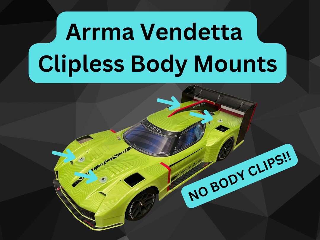 ARRMA ARA480053 Vendetta Diffuser Clear – Transparente Abdeckung Für RC-Modellauto