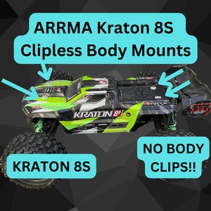 ARRMA Kraton 8S/EXB Clipless Body Mounts