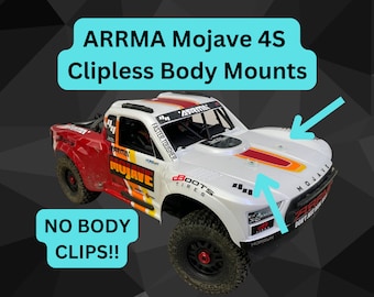 V2 ARRMA Mojave 4S Clipless Body Mounts