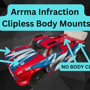 ARRMA Infraction (3S/6S) Clipless Body Mounts