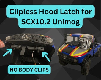 Axial SCX10.2 Unimog Clipless Hood Latch