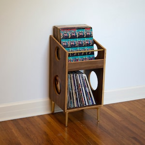 The "Sidekick" WALNUT Edition Vinyl Record Storage Cabinet