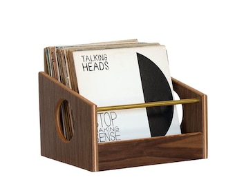 The "Soundcheck" WALNUT Vinyl Record Storage Crate
