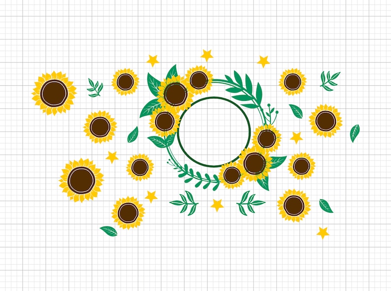 Download Bundle Sunflower Starbucks Full Wrap Cold Cup SVG Full | Etsy