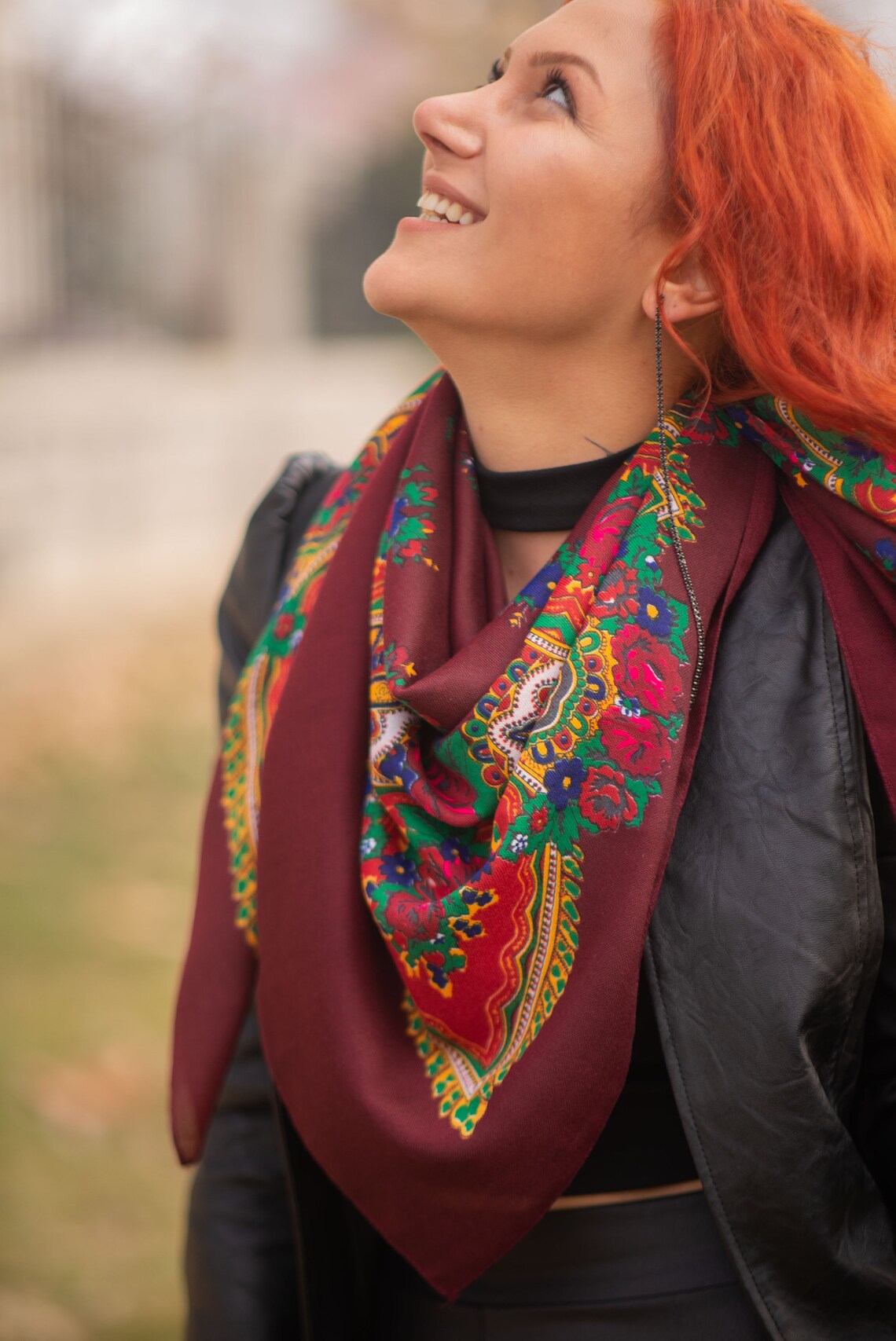 Kurdish Floral Scarf Ethnic Scarf Floral Scarf Boho Folk Etsy