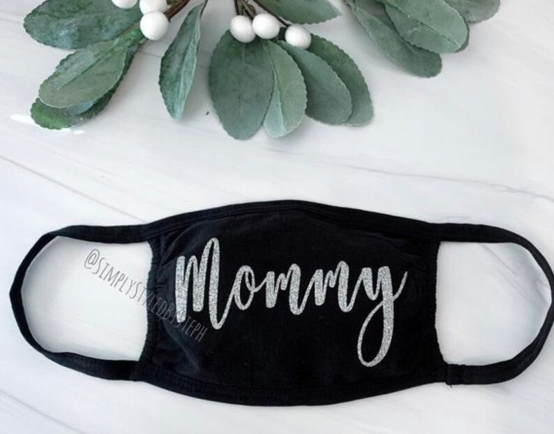Mommy Glitter Custom Face Mask mama Face Mask Mothers Day Etsy
