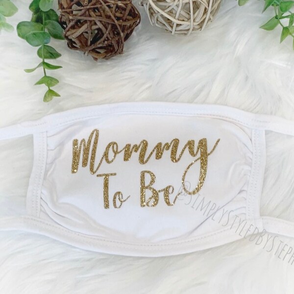 Baby Shower Face Mask Etsy