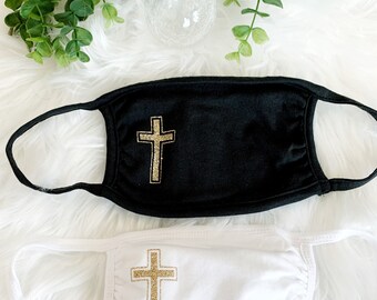 Eerste communie aangepast gezichtsmasker, metermasker, doopsel, doop religieuze speciale gelegenheid gepersonaliseerd masker volwassene en kind peetouder