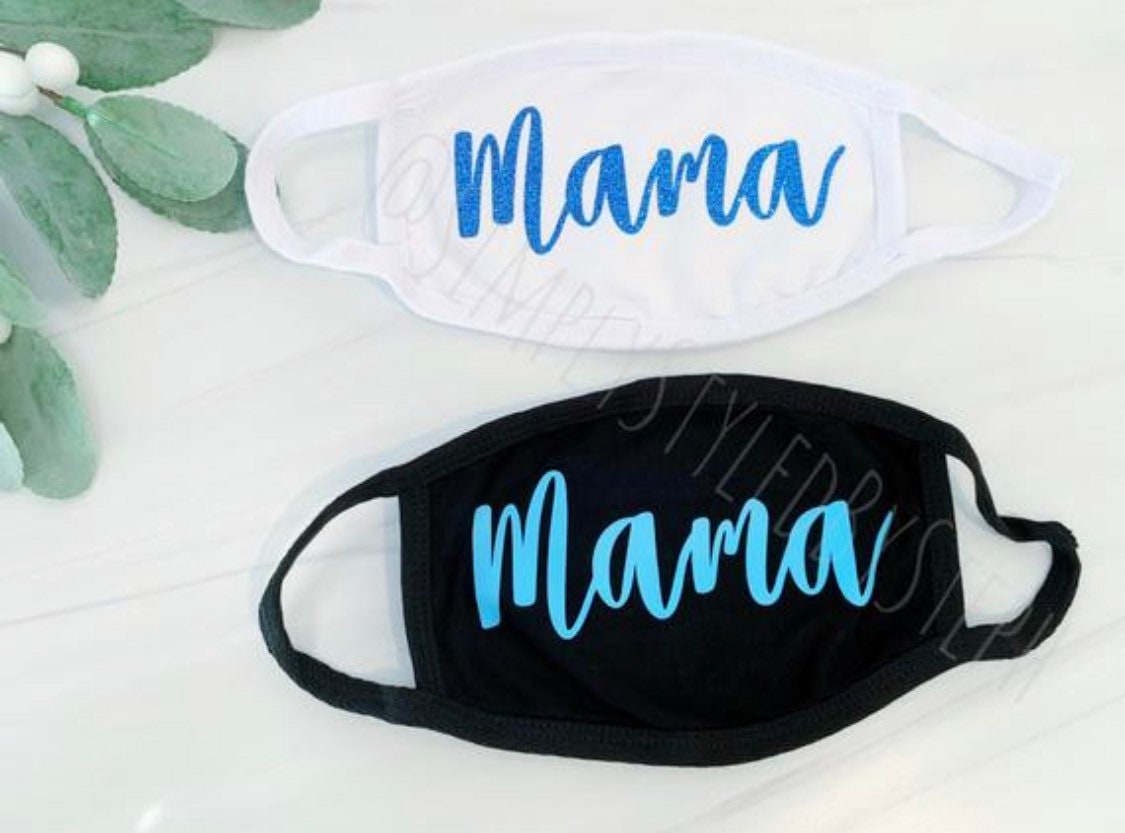 Mommy Glitter Custom Face Mask mama Face Mask Mothers Day Etsy