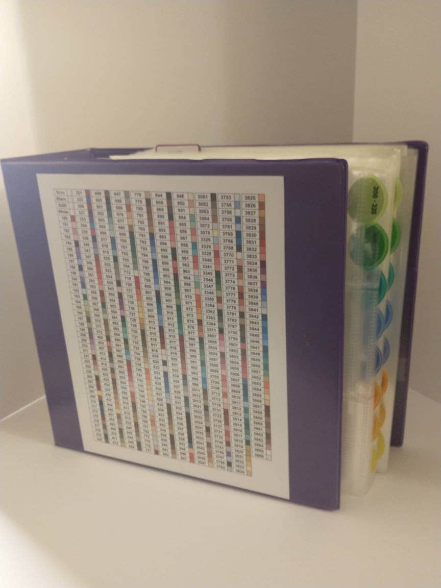 Diamond Painting Storage Book - A5 Binder With 40 Self-Seal Bags, Number Stickers & Pockets