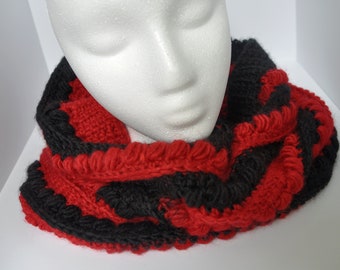 Red and Black Malia Classic Cowl