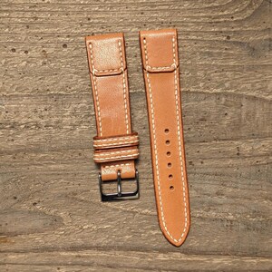 Wickett & Craig Russet Leather Watch Strap | Custom Handmade Band 16mm, 17mm, 18mm, 19mm, 20mm, 21mm, 22mm, | Reverso Leather Strap