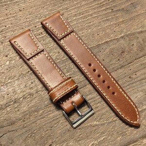 Buttero Whiskey Leather Watch Strap | Custom Handmade Band 16mm, 17mm, 18mm, 19mm, 20mm, 21mm, 22mm, | Tonneau Leather Band