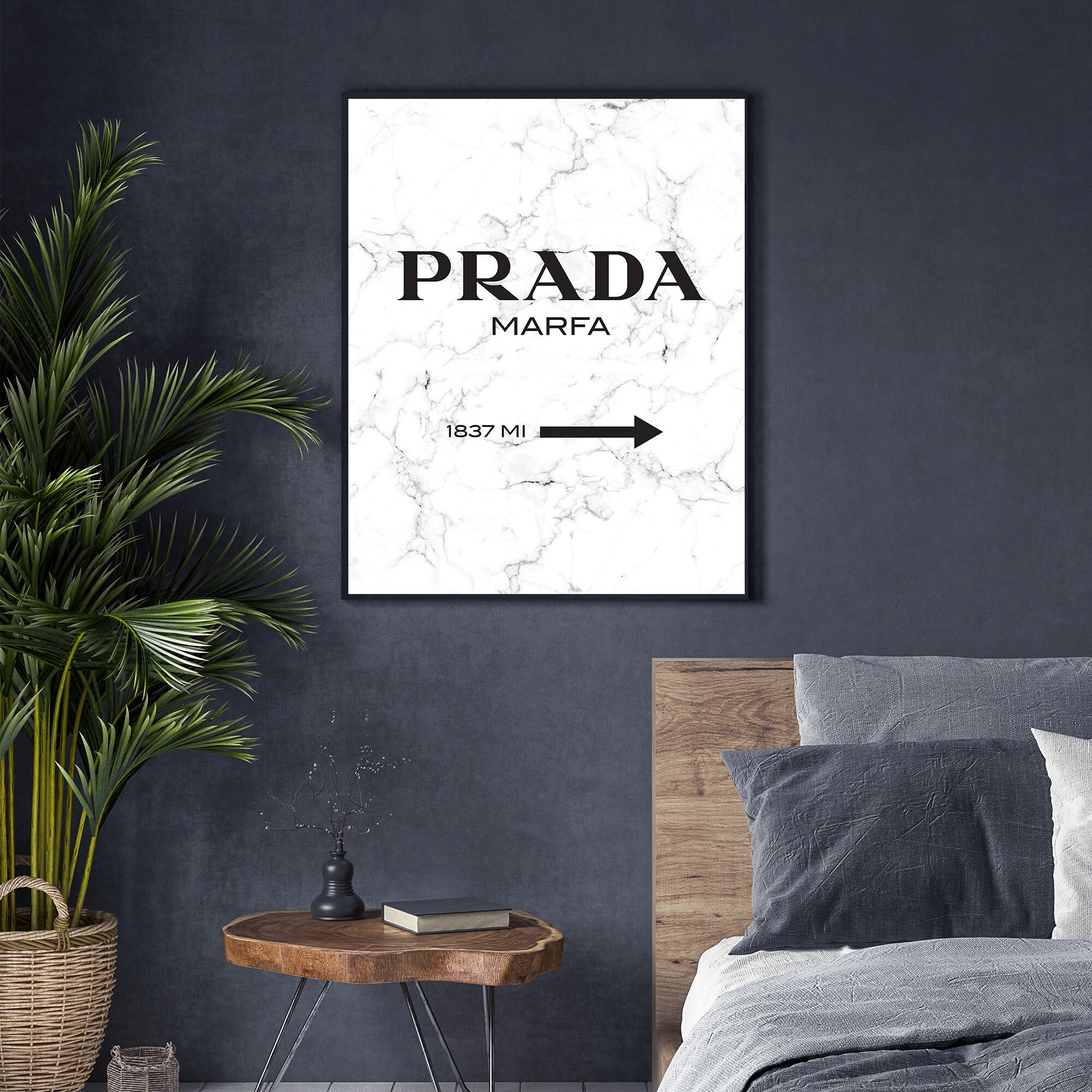 Prada Marfa Gossip Girl x5 size XOXO Poster black&white | Etsy