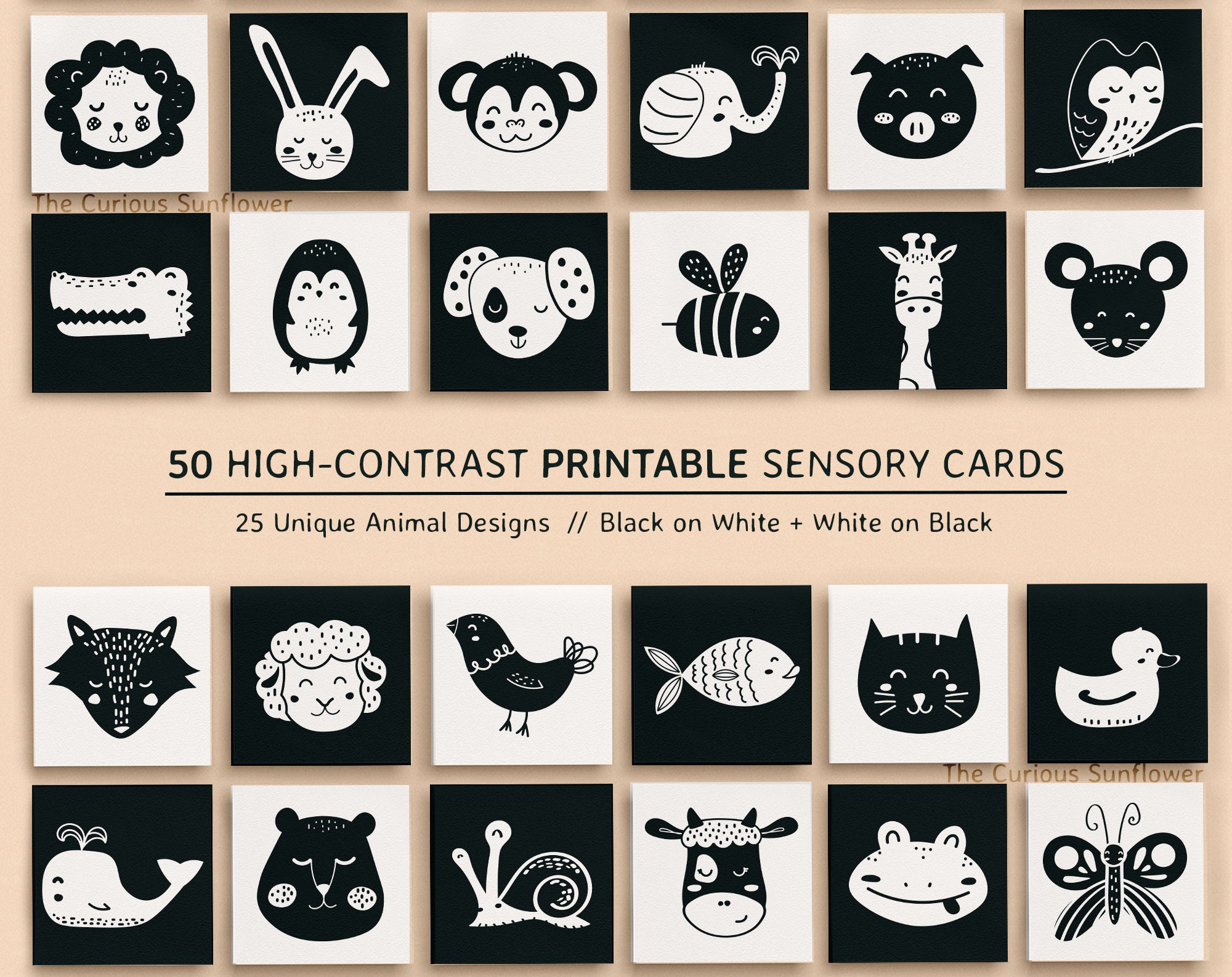 Digital Drawing & Illustration Infant Stimulation PRINTABLE High