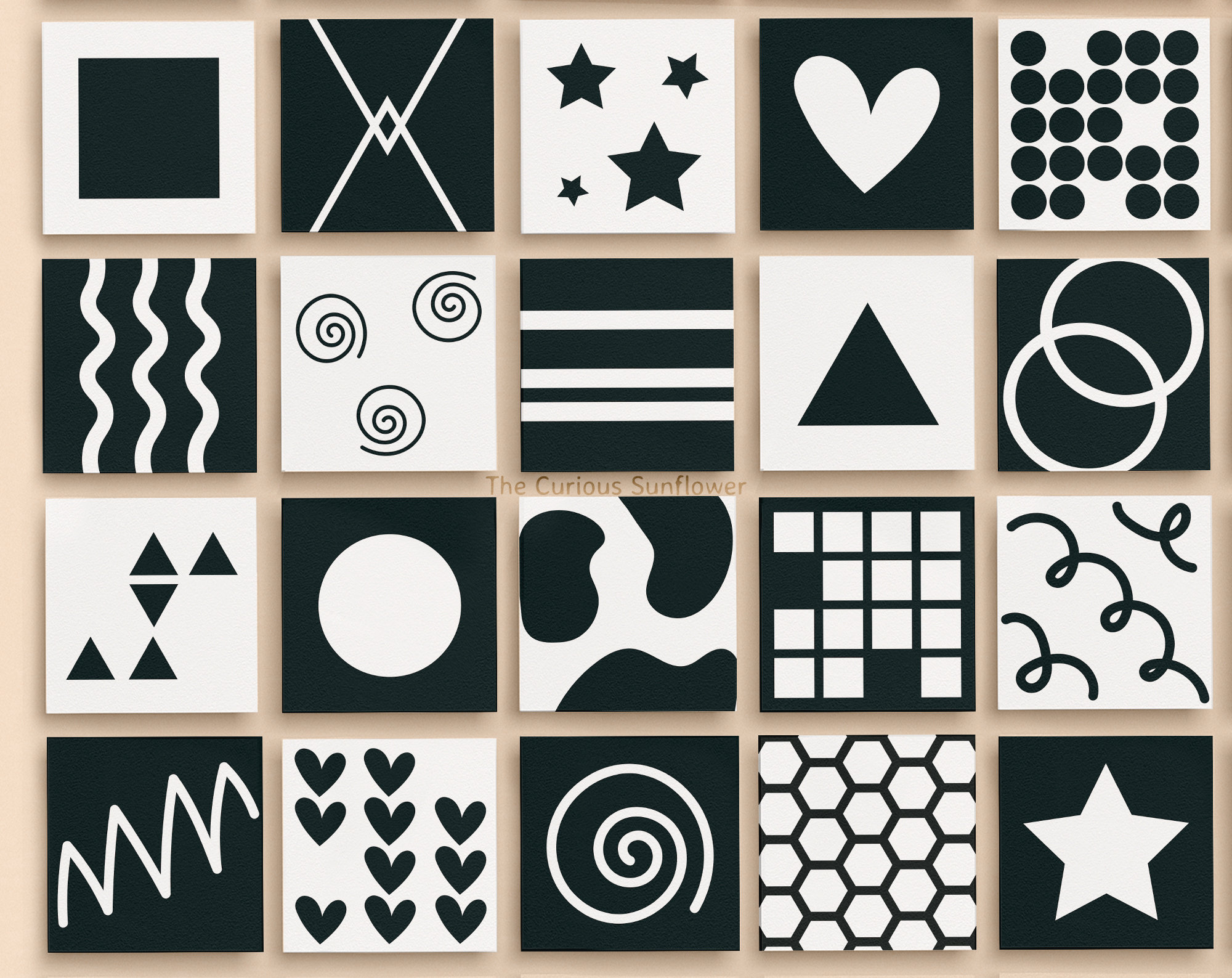 Libro Ad Alto Contrasto Animali Felici Per Neonati 0-12 Mesi - Immagini Bianco E Nero Per Sviluppo Visivo