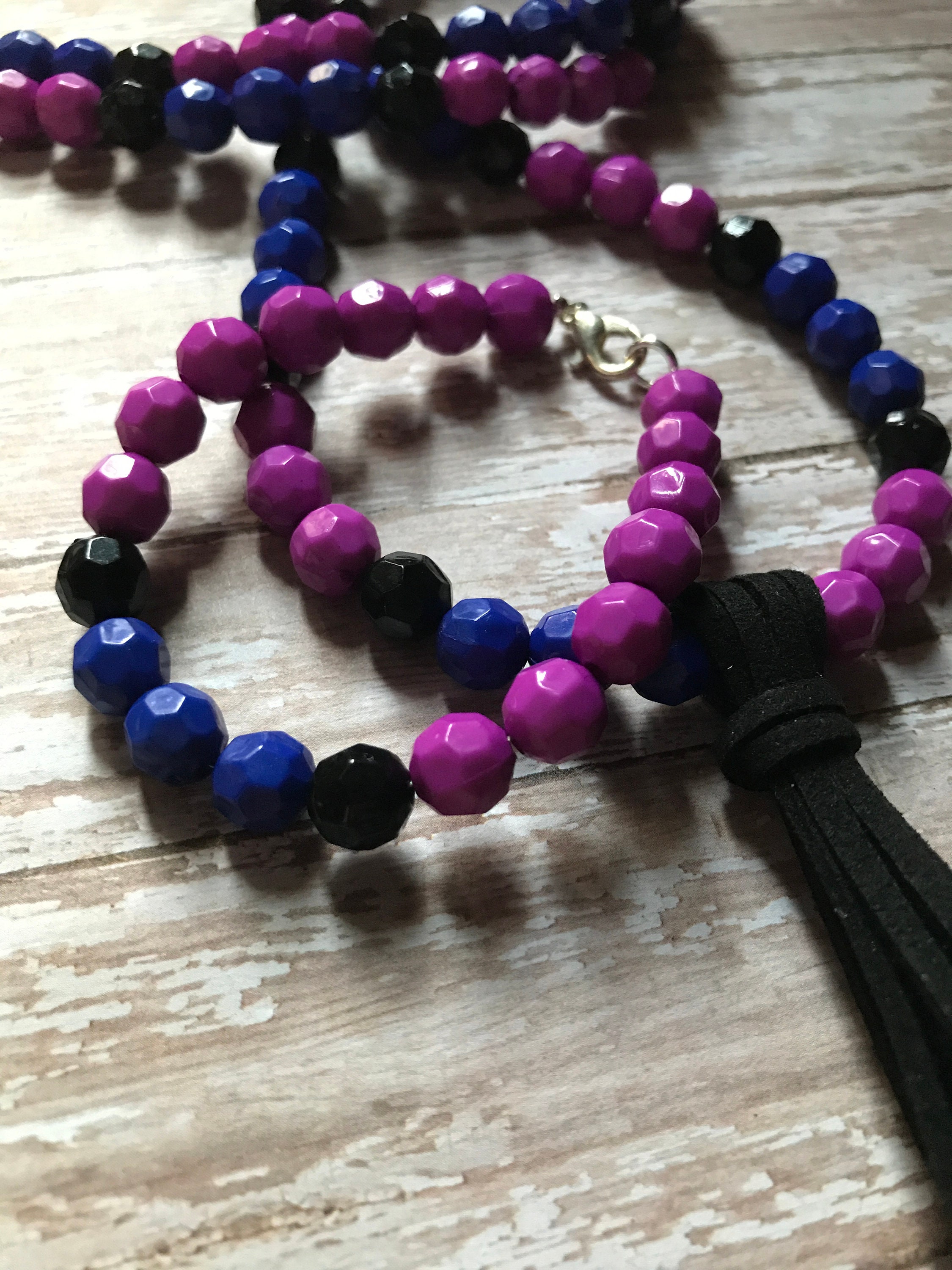 Frozen themed color necklace Girl tassel necklace necklace Etsy