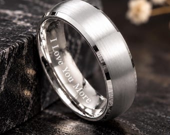 Personalized ring for men Promise ring for him Valentines day gift Gift for Husband Anniversary gift for men Gift for boyfriend Silver Ring