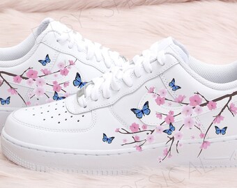 nike airforce with butterflies
