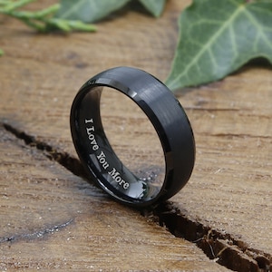 Personalized Gifts for Him Boyfriend Gift Promise Rings For Him Custom Engraved Ring for Men Valentines Gift for Boyfriend Name Ring Promise