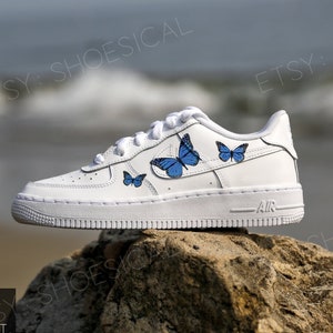 air force 1 blue butterfly