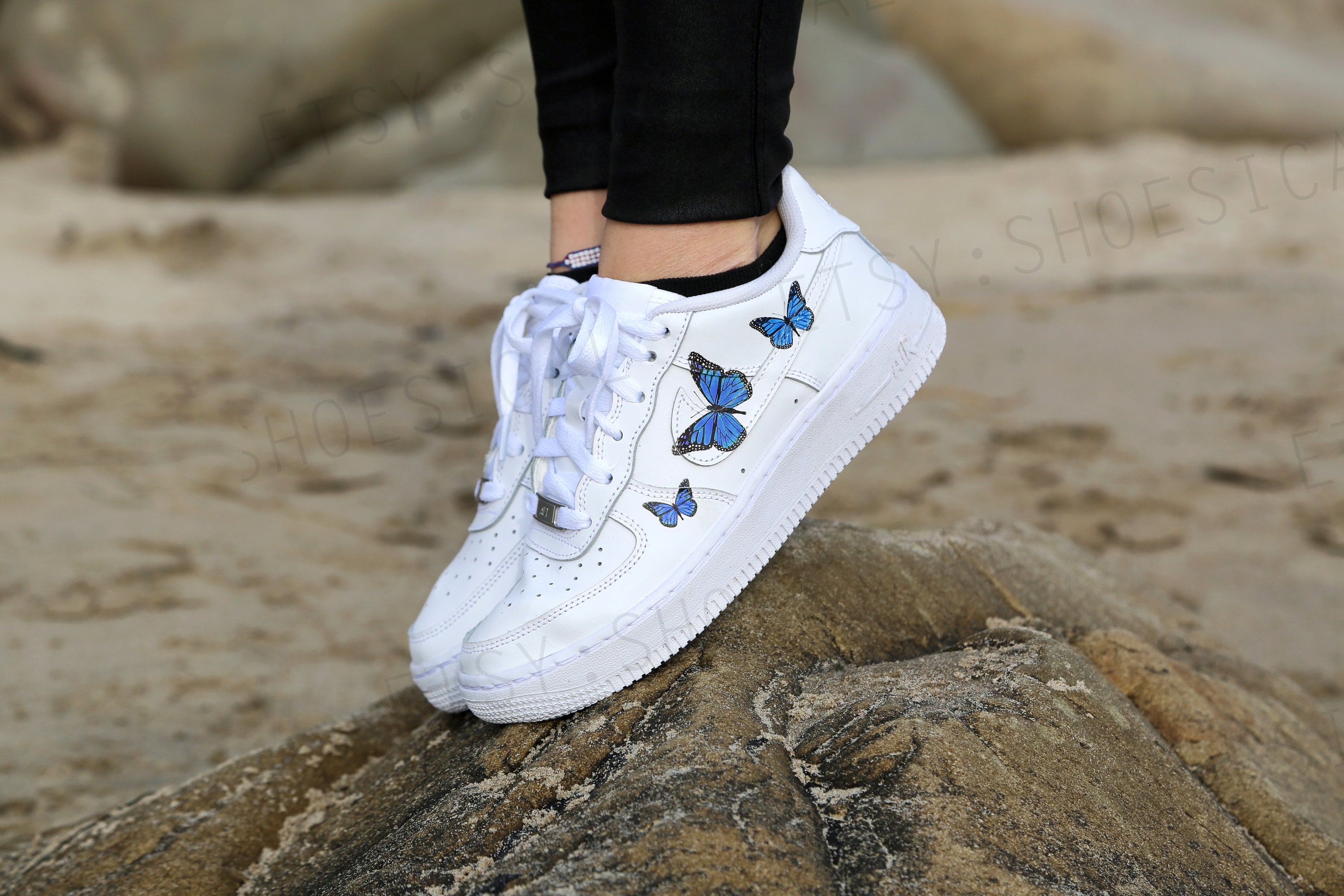 air force 1 blue butterfly