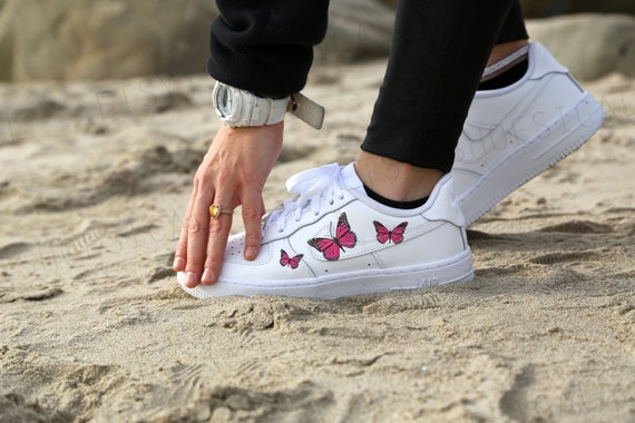 Pink Butterfly Air Force 1 Custom Nike 
