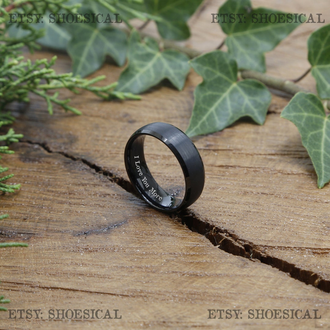 Personalized Ring for Men Promise Ring for Him Valentines Day Gift Gift ...