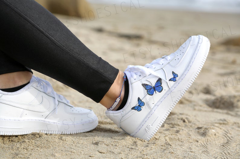 customized butterfly air force 1