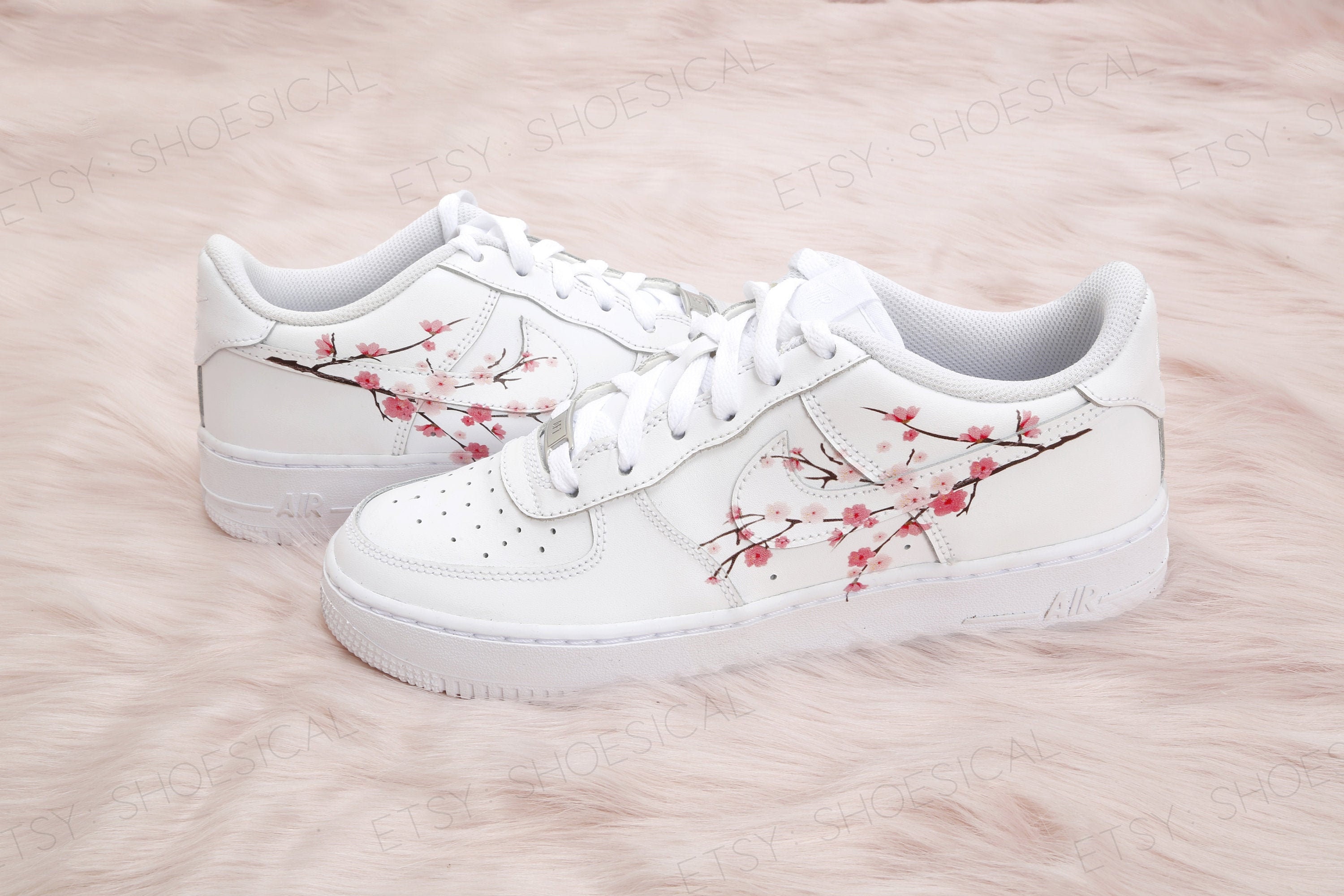 nike air force one with flowers
