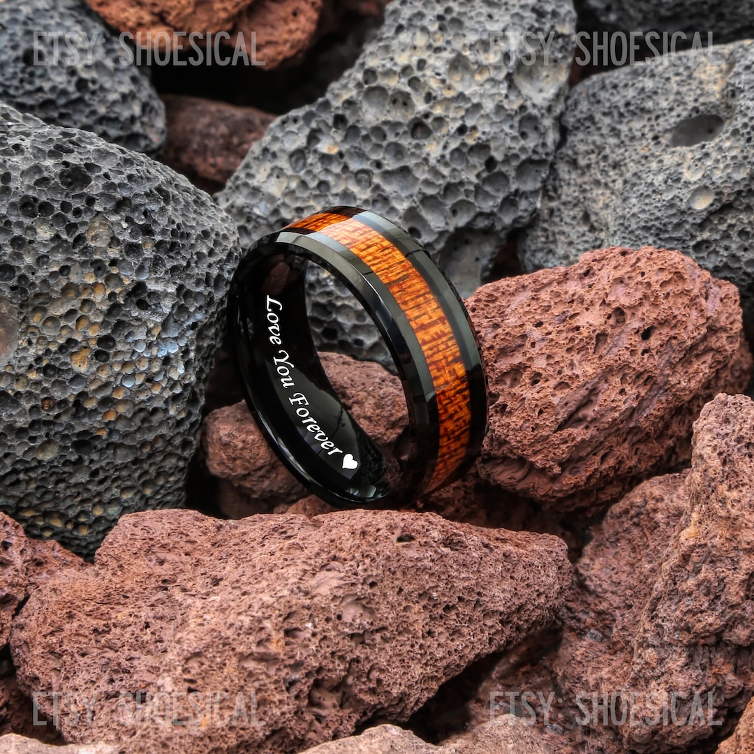 Mens Ring / Man Ring / Man Wedding Ring / Man Promise Ring Koa Wooden
