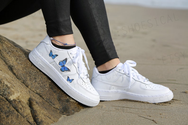 customized butterfly air force 1