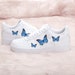Blue Butterfly Nike Air Force 1 Custom Air Force Ones Custom Shoes Men Women Kids Toddler Custom Nike Permanent Hand Painted AF1 Shoesical 