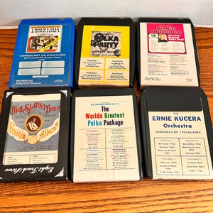 Grouping of (6) Vintage 8 track Tapes
