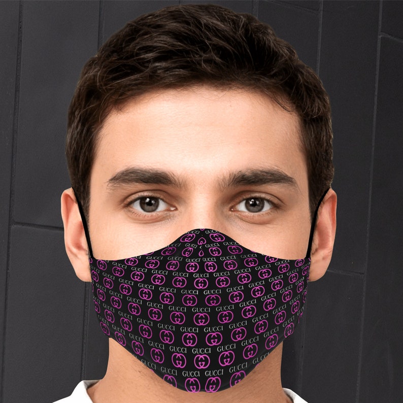 Pink Gucci Face Mask With Filter Unisex Face Mask With Etsy