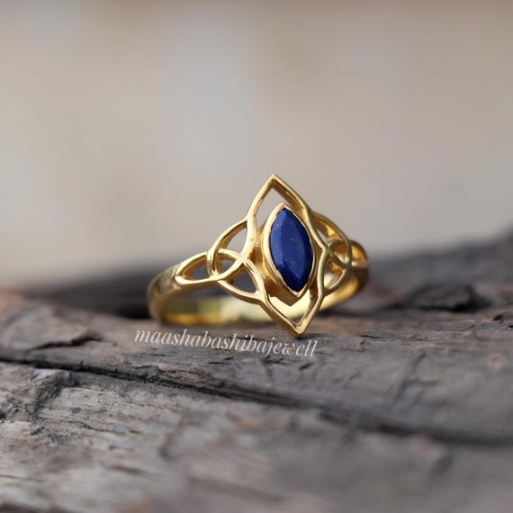 925 Anello Argento Sterling Ovale Cianite Rodolite Granato Tanzanite