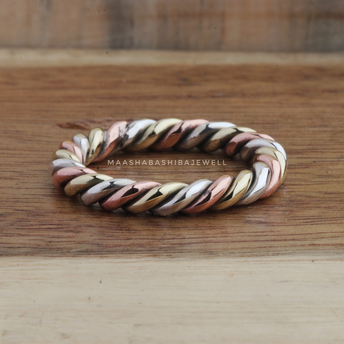Three Metal Ringe 3 Metal Ring, Silver/copper/brass Ring, 3 Metal Jewelry, Stackable Ring ...
