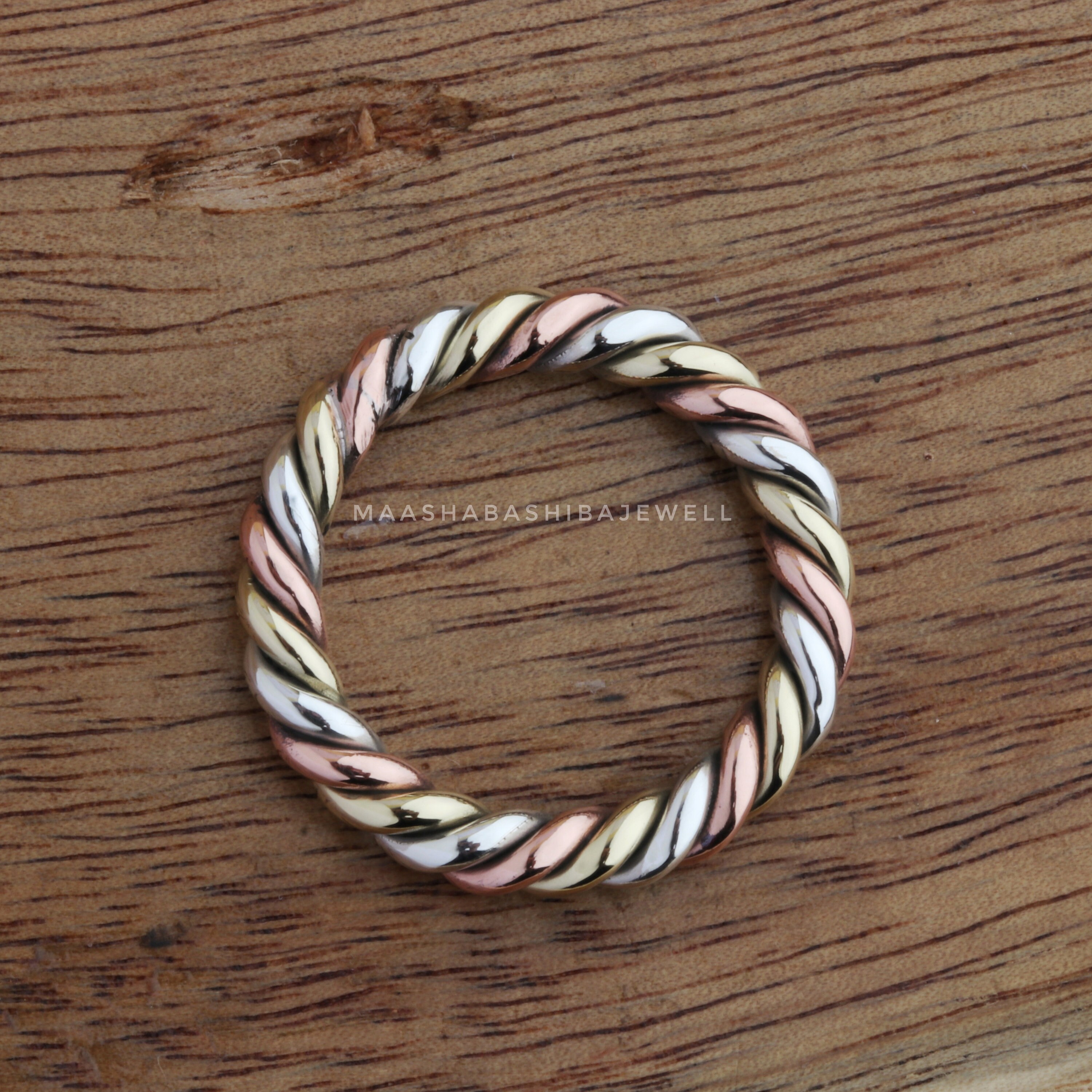 Three Metal Ringe 3 Metal Ring, Silver/copper/brass Ring, 3 Metal Jewelry, Stackable Ring ...