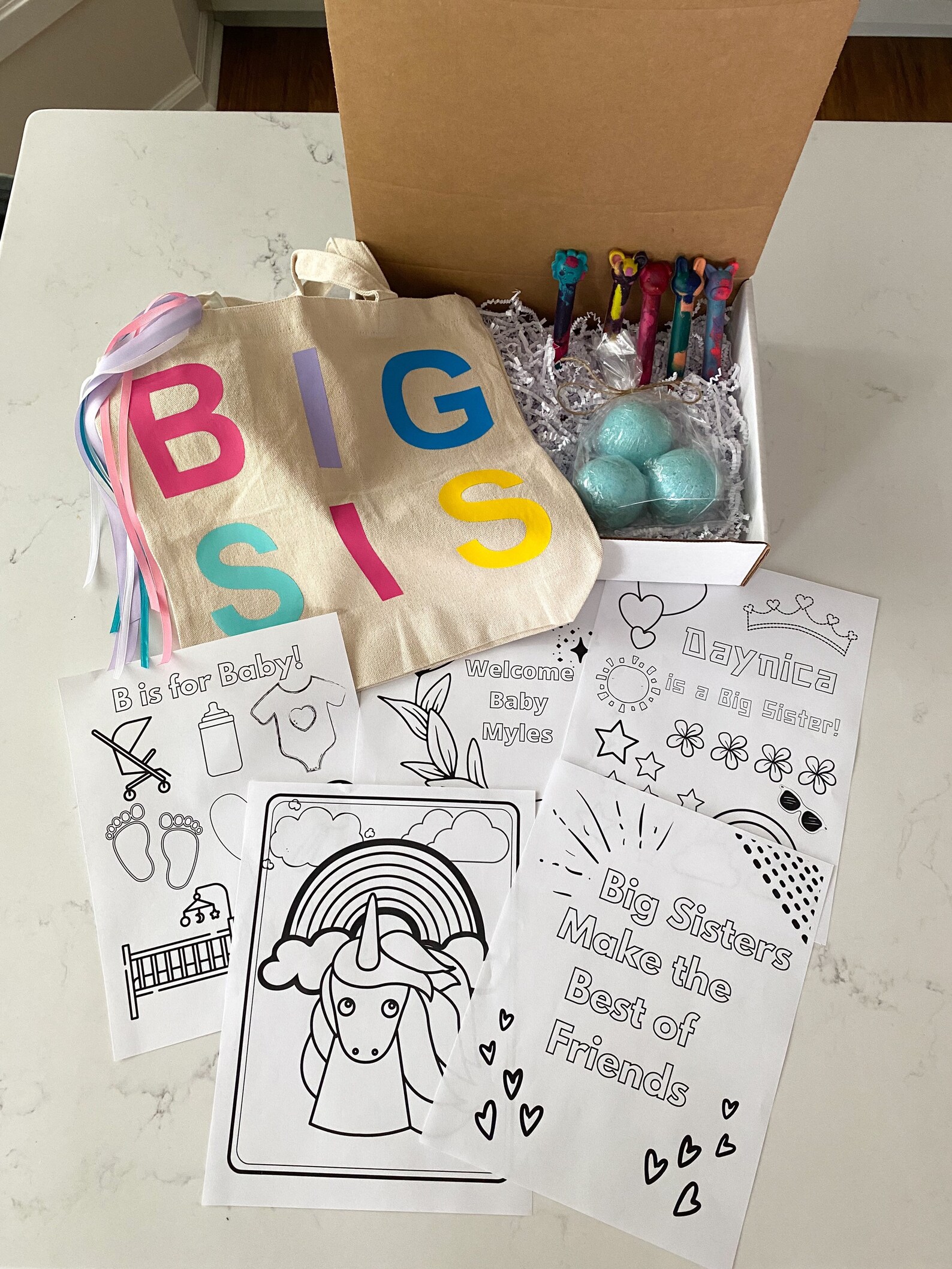 Big Sister Gift Box Etsy