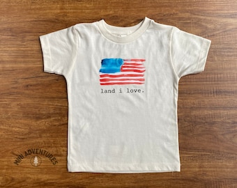 Land I Love Flag Kids T-Shirt