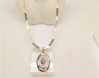 Mother of Pearl crosses  Necklace