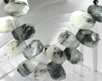 Rutilated Quartz stone necklace