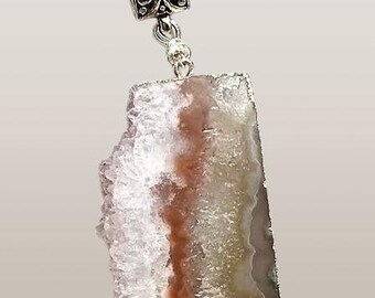 Slice of Stalactite Crystal Pedant