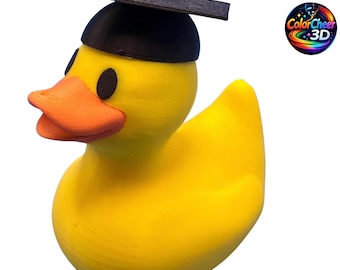 Graduation Duck – 3D Printed Graduation Gift – Cap Duck Keepsake – Class of 2026 Gift – Graduation Party Favor
