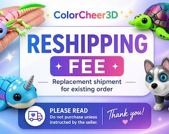 Reshipping Fee – Replacement Shipment for Existing Order