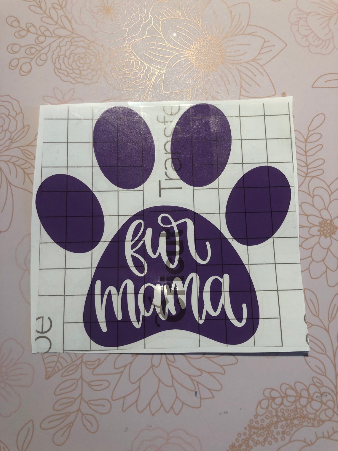paw print removable vinyl car decal etsy