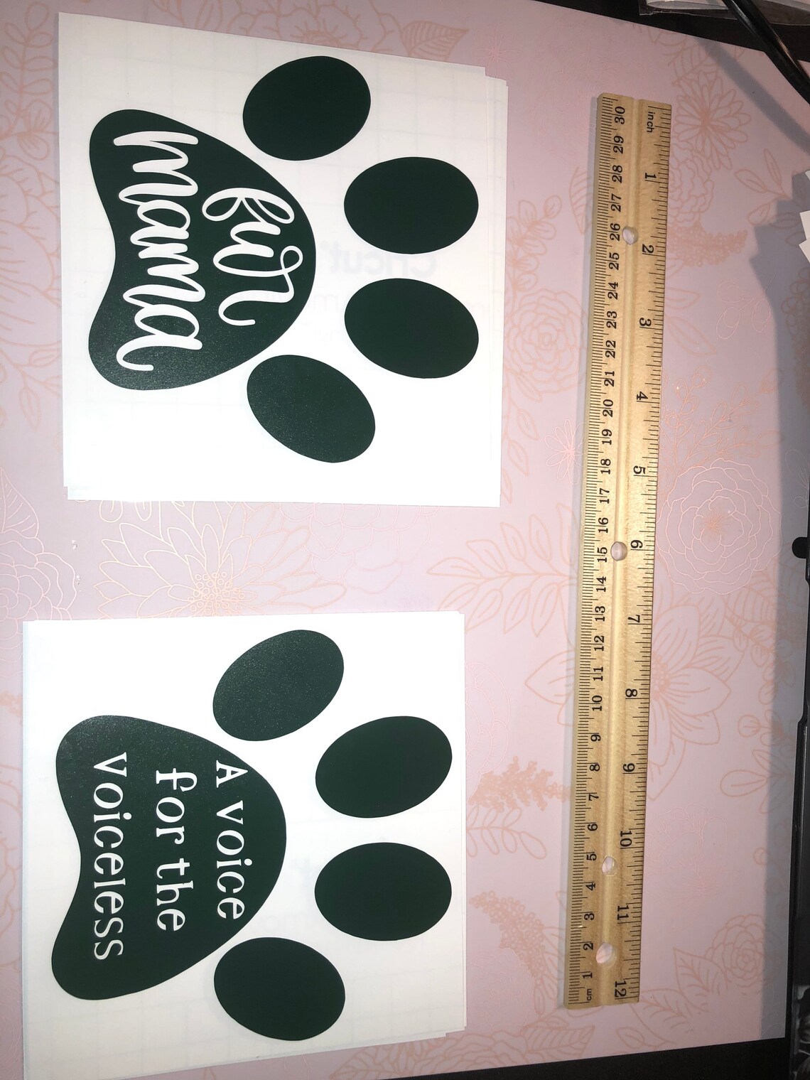 paw print removable vinyl car decal etsy
