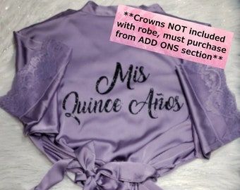 Mis Quince Anos Robes, Sweet 16 Gift, Quinceanera Robes, Sweet 16 Robes, Quinceanera Gift ,Birthday Girl Gift, Party Robes, Mis Quince Gift