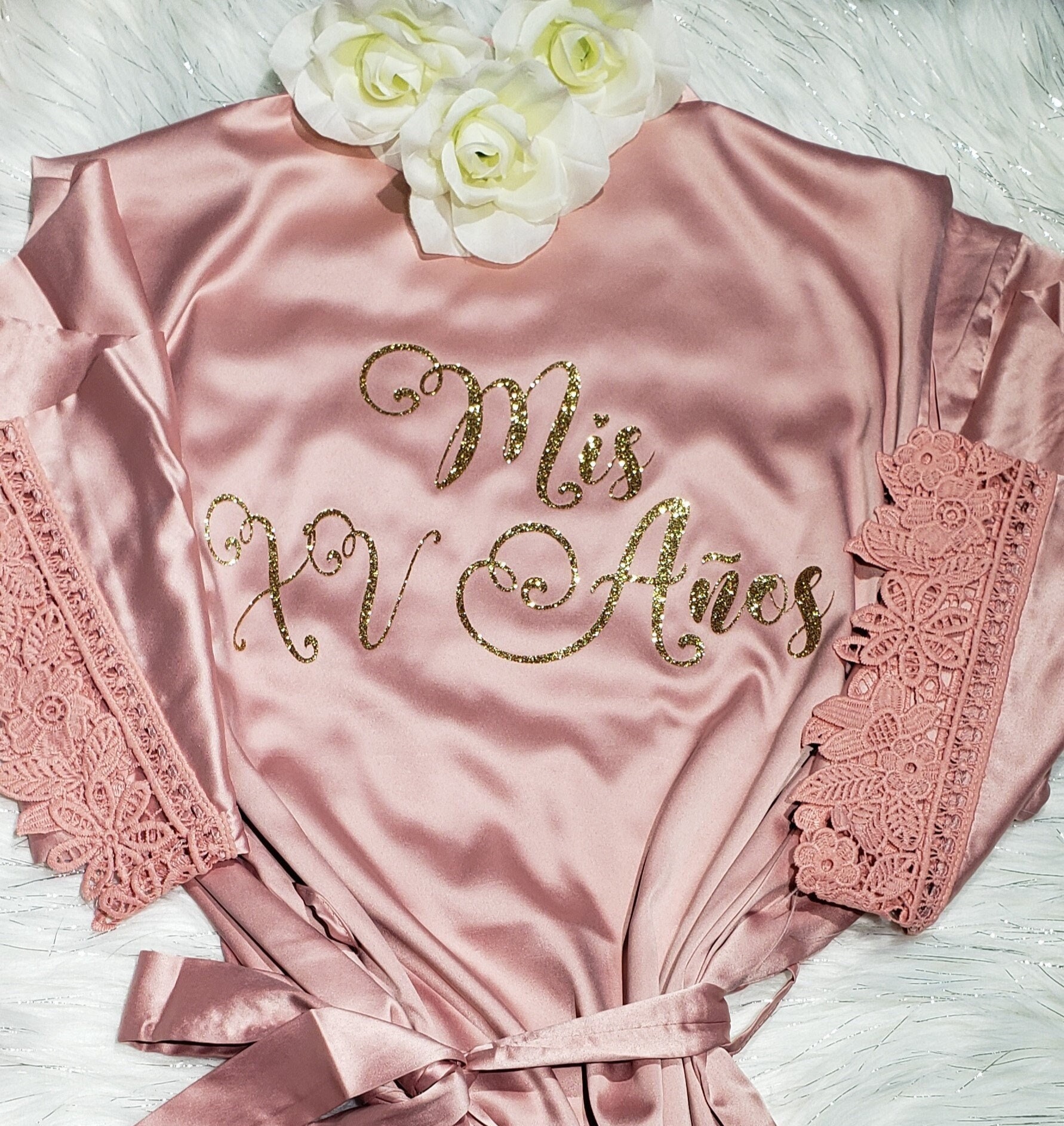 Mis Quince XV Robes Personalized Party Robes Birthday Gifts Etsy
